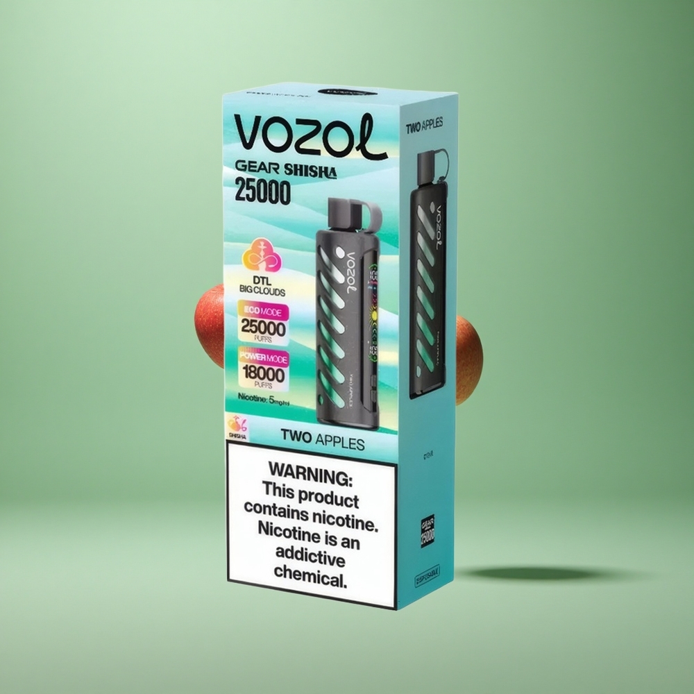 Two Apples VOZOL Gear Shisha 25000 Puffs Dual Mesh 1000mAh