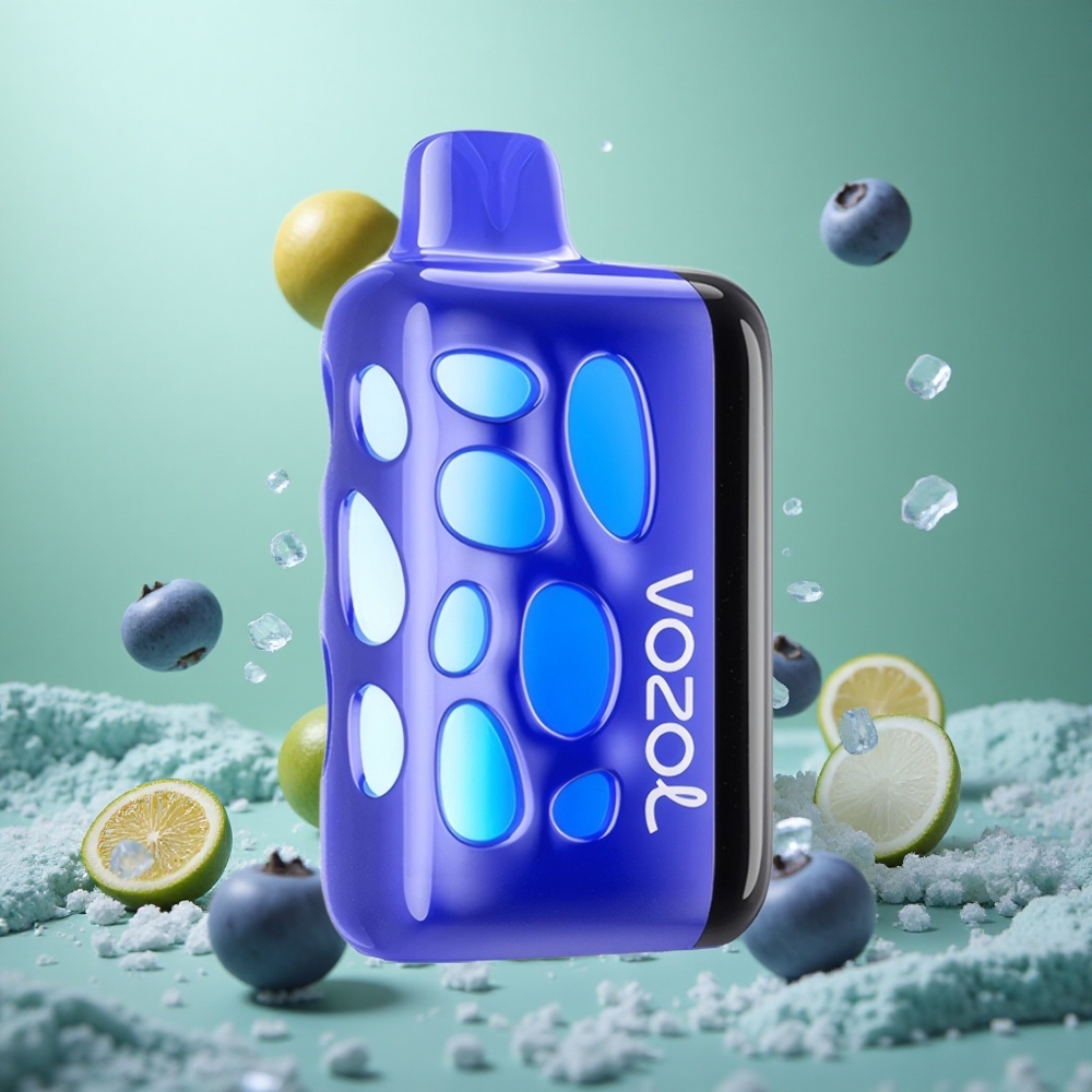 Blueberry Ice VOZOL RAVE 40000 Eclipse Vaping Animation 1000mAh