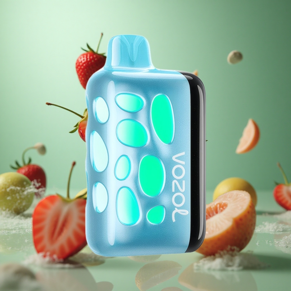 Cherry Strawberry VOZOL RAVE 40000 20/50mg/ml Nicotine 80% Charged in 20 Mins
