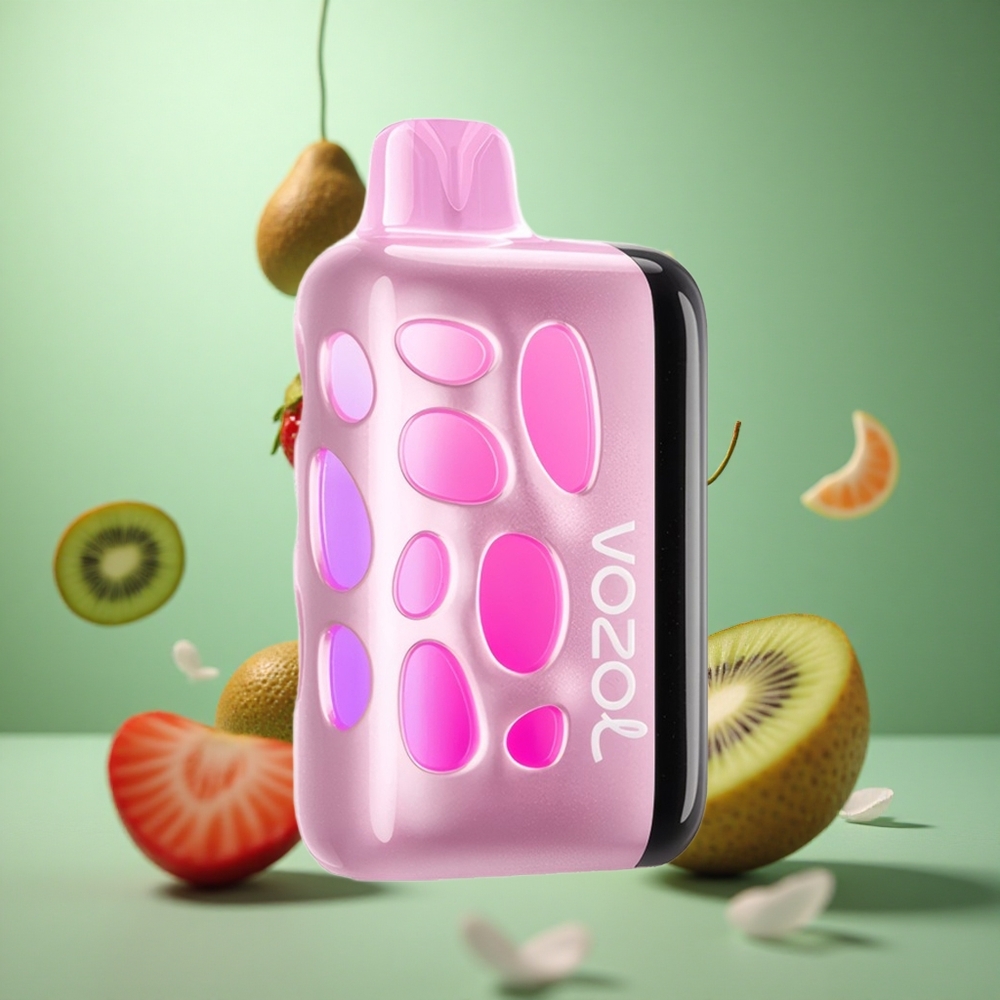 Strawberry Kiwi VOZOL RAVE 40000 Disposable Vape 270° Glow & 20Mins 80% Charge