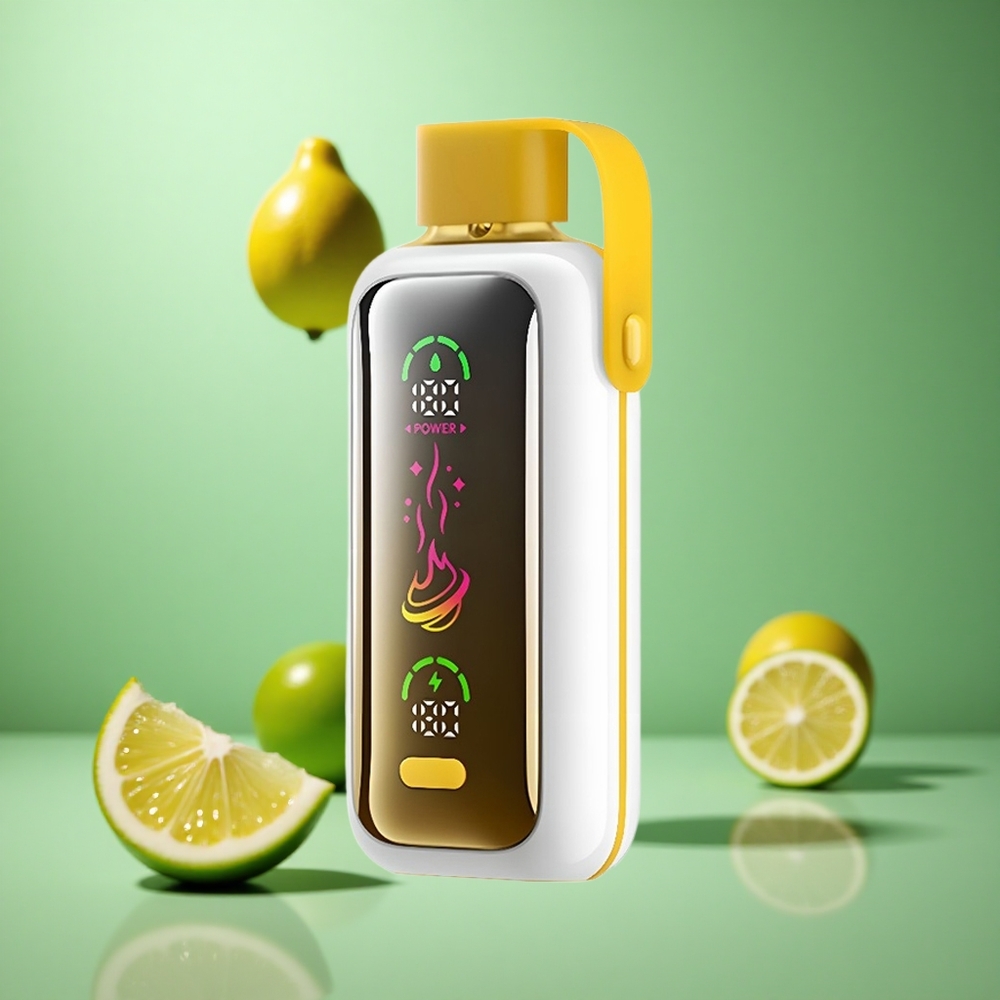 Lemon Lime VOZOL Star 20000 Puffs 2.2" HD Mirror Screen Dual Mesh