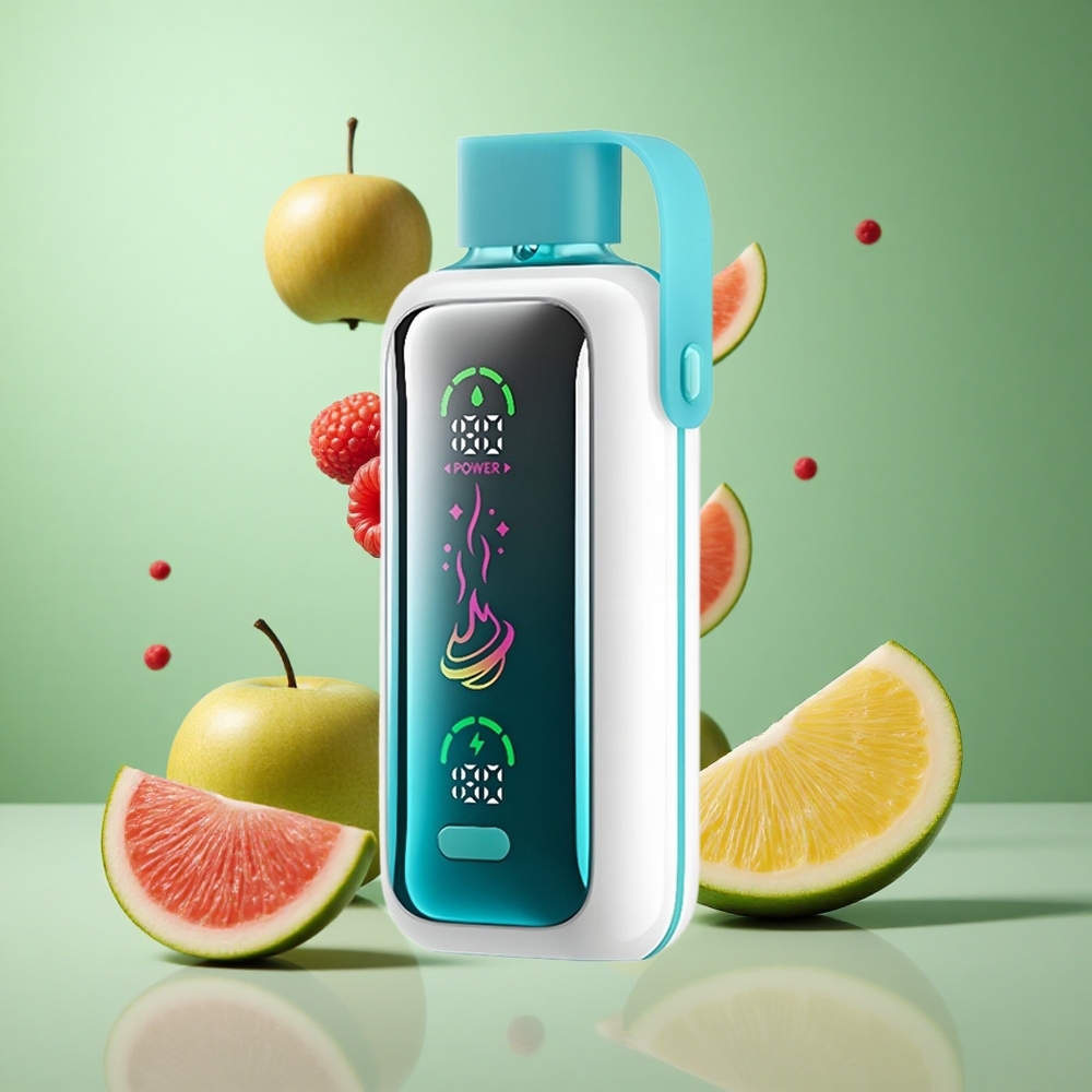 Raspberry Apple Watermelon Pineapple VOZOL Star 20000 Puffs 2.2" HD Mirror Screen Dual Mesh