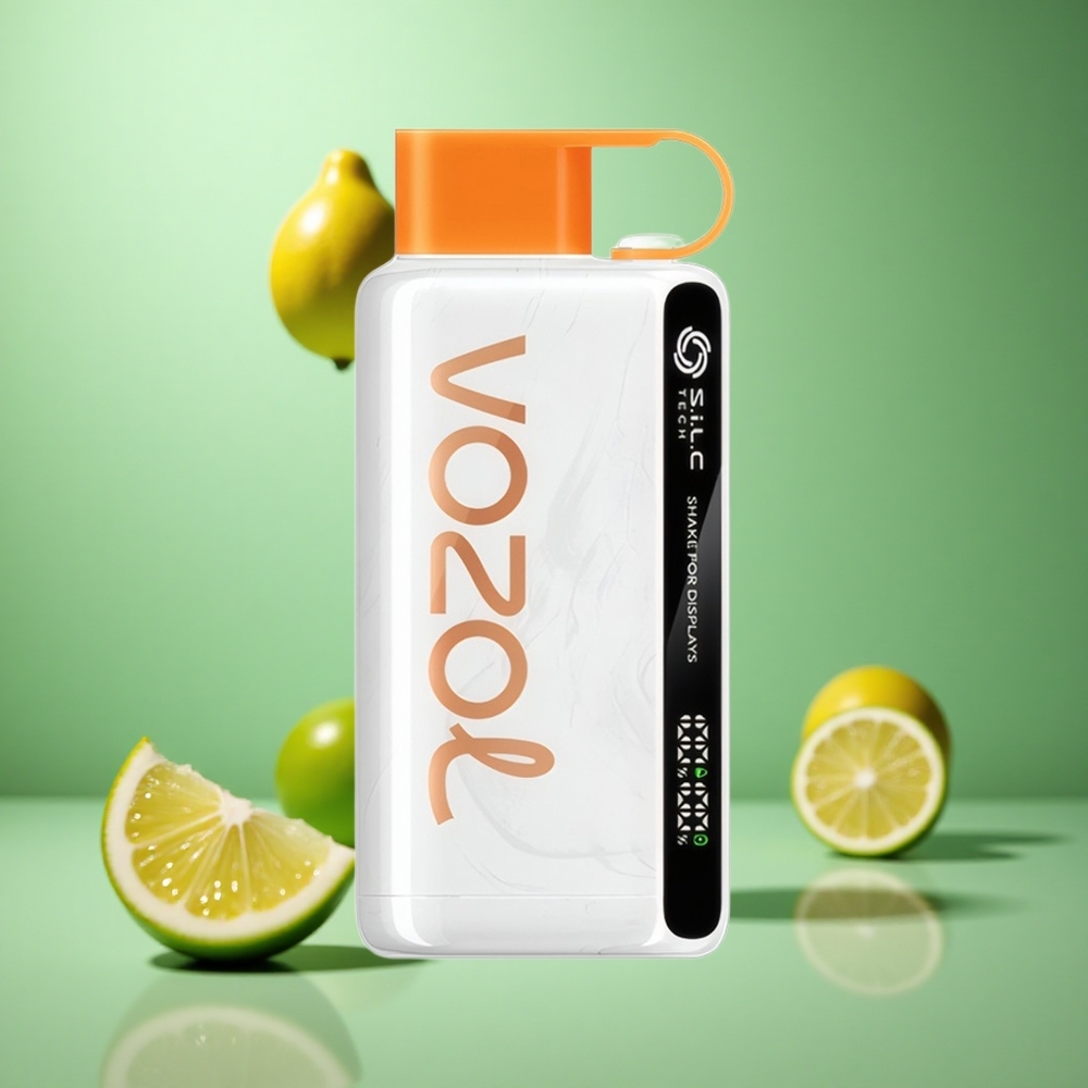 Lemon Lime VOZOL STAR 9000/12000 Disposable Vape with S.i.L.C TECH & Shake Display