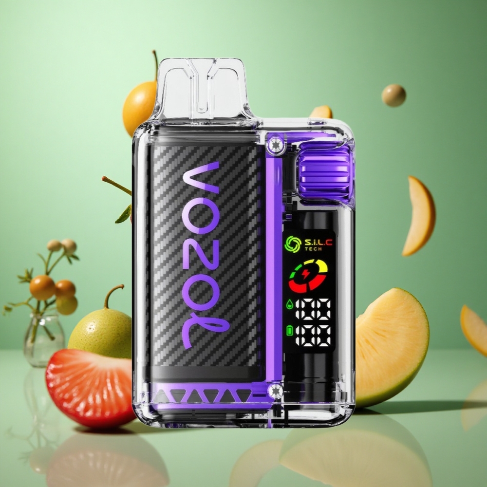 Strawberry Mango VOZOL Vista 20000 Puffs Rechargeable with OLED Screen & S.i.L.C Tech Dual Mesh Coil